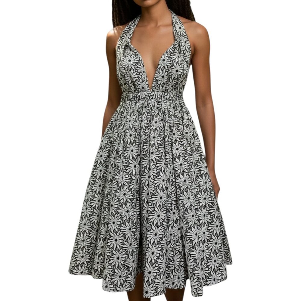 John Paul Gaultier for Target Eyelet Daisy Halter Dress Resort/Party/Summer - 5